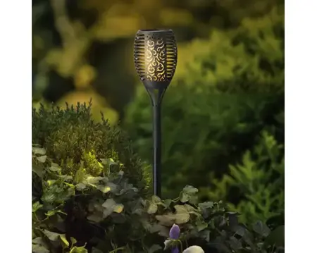 Solar Torch  Fire Flame Effect Black/Flame H.61.5Cm - image 2