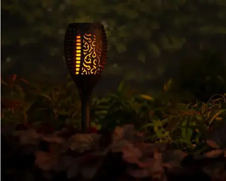 Solar Torch  Fire Flame Effect Black/Flame H.61.5Cm - image 4