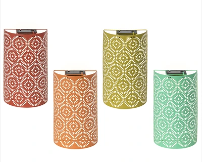 Solar Wall Light Metal Steady 4Col  Asst. H.28.5Cm - image 2