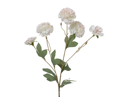 Spray Hibiscus On Stem Polyester Mutabilis Light Pink L.78Cm