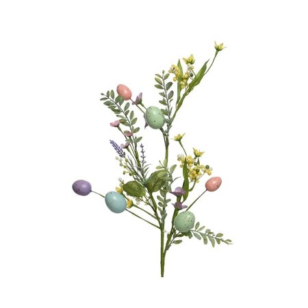 Spray Pe Foam Eggs- Pe Flowers And Leaves H70.00cm