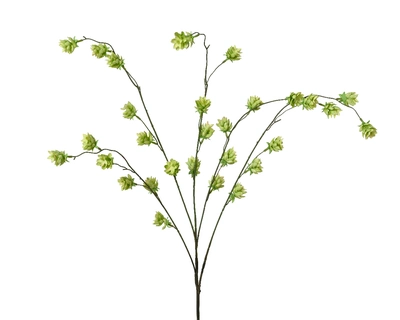 Spray  Plant On Stem Polyester Humulus H96.00cm light green