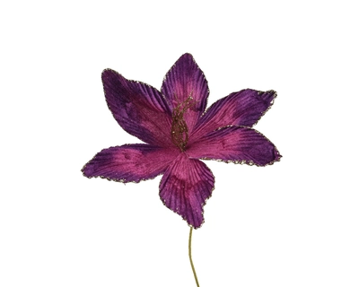 Spray Polyester Velvet purple L23-W10-H60cm