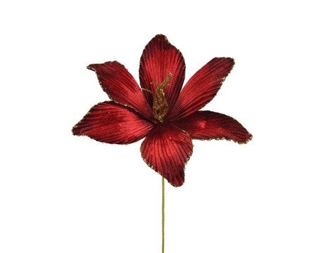 Spray Polyester Velvet red L23-W10-H60cm - image 1