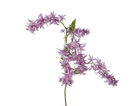 Spray Wisteria On Stem Polyester  H110.00cm lilac