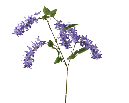 Spray Wisteria On Stem Polyester H110.00cm purple