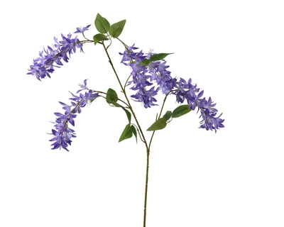 Spray Wisteria On Stem Polyester H110.00cm purple