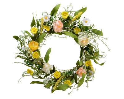 Spring Summer Flower Wreath D40Cm - image 1