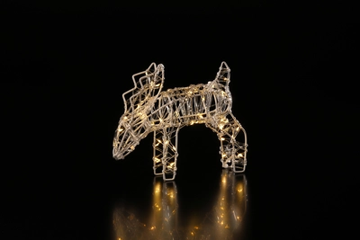 Spun Acrylic Warm White Deer - image 3