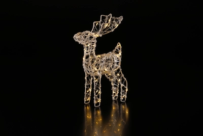 Spun Acrylic Warm White Deer - image 2
