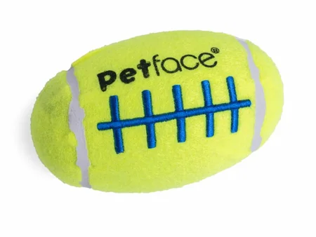 Squeaky Rugby Tennis Ball Dog Toy