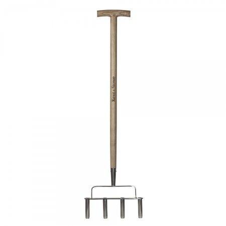 Stainless steel Lawn Aerator 4 Prong