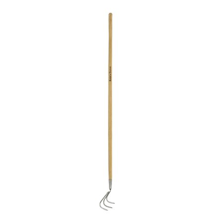 Stainless steel Long Handled 3 Prong Cultivator