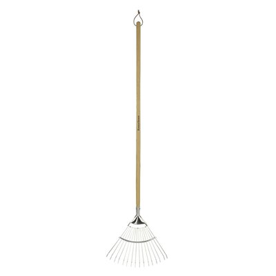 Stainless steel Long Handled Lawn/Leaf Rake