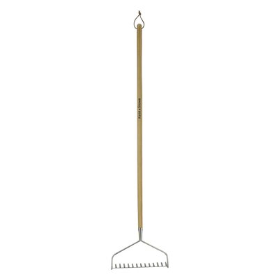 Stainless steel Long Handled Soil Rake