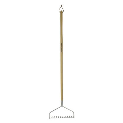 Stainless steel Long Handled Soil Rake