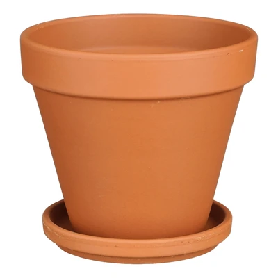 Stan Pot With Saucer Terra 3 Pieces Pdq - H13,5Xd12,5Cm - image 3