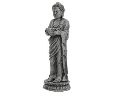 Statue Grey Washed Standing Buddha H84.5Cm - image 2