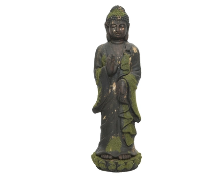 Statue Polymagnesiumstanding Dark Buddha