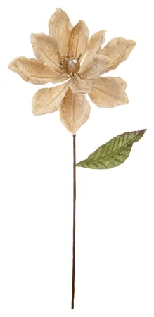 STC 50Cm CN Champagne Gold Velvet Magnolia Stem