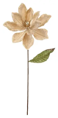 STC 50Cm CN Champagne Gold Velvet Magnolia Stem
