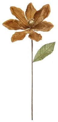 STC 50Cm Gold Velvet Magnolia Stem