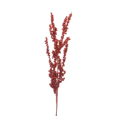 STC 85Cm Red Glitter Mini Berry Stem