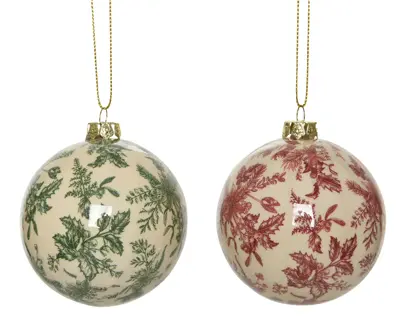 STC Bauble Foam Shiny 2Col Ass