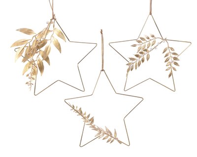 STC Star Iron Plastic Leaf 3Ass Gold