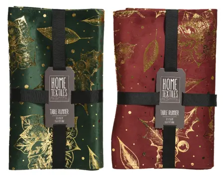 STC Tablerunner Polyester 2Ass
