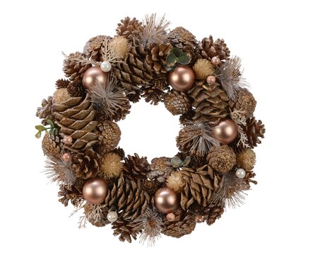 STC Wreath Pinecone Natural