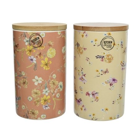 Storage Pot Porcelain Dia10.00-H17.00cm Asst