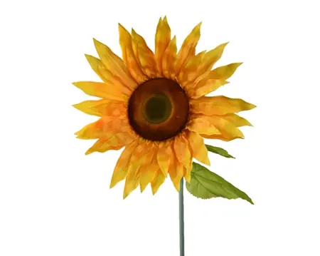Sunflower On Stem Polyester H110.00cm yellow