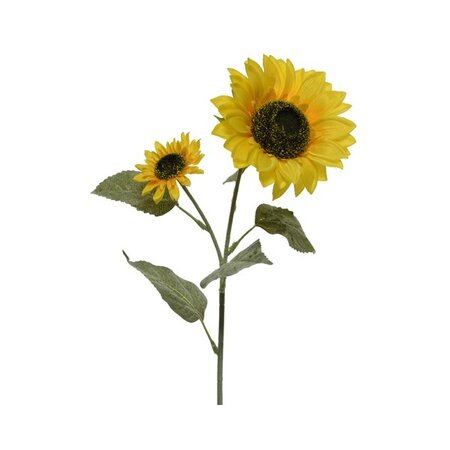 Sunflower On Stem Polyester H72.00cm Yellow