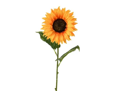 Sunflower Sunflower On Stem Polyester  H68.00cm yellow