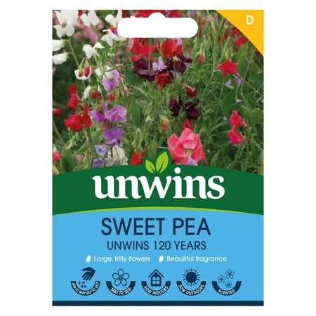 Sweet Pea Unwins 120 Years Mixflower