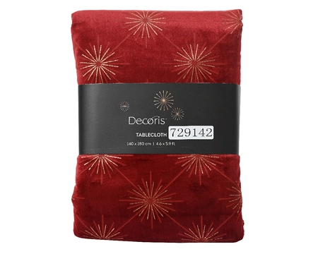 Tablecloth Polyester red L1.4m-W240 - image 1