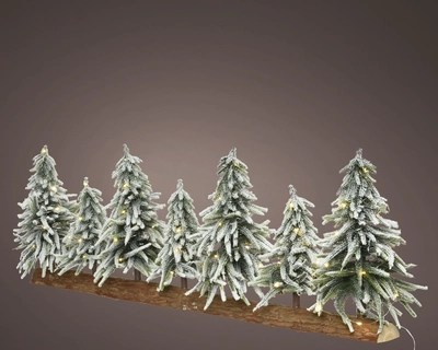 Tablepiece Snowy Bo Prelit green/warm white L105-H35cm-100L - image 2