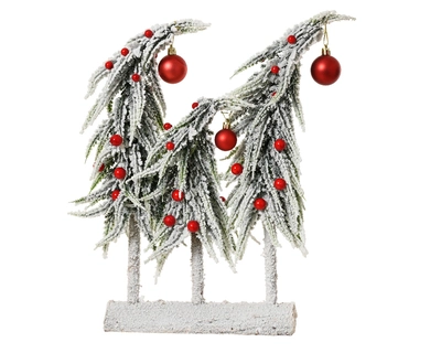 Tablepiece Snowy green/colour W30-H40cm