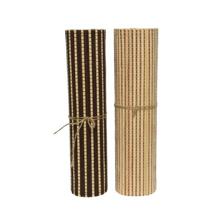 Tablerunner Bamboo Vertical Stripes  Asst