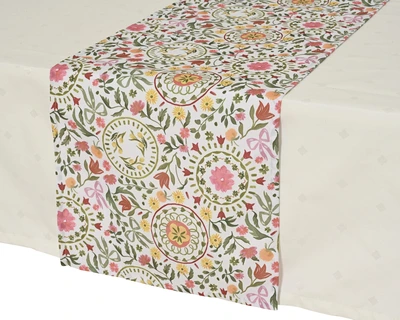 Tablerunner Poly Rect Outdoor Flower Print 2 Outdoor Asst.W.32Cm X H.140Cm - image 3