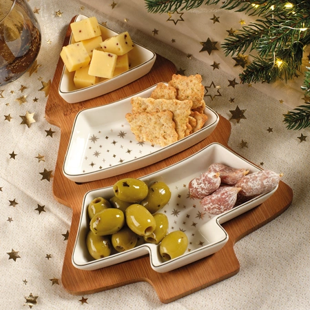Tapas Set Porcelain White L.27.5cm x W.19.5cm - image 2