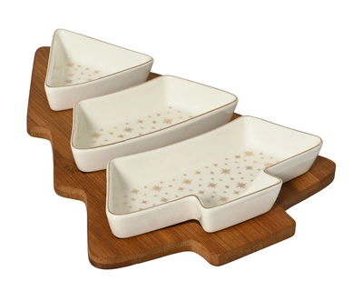 Tapas Set Porcelain White L.27.5cm x W.19.5cm - image 1