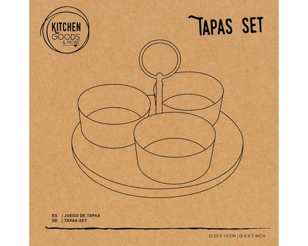 Tapas Set Stoneware Multi D.20cm - image 2