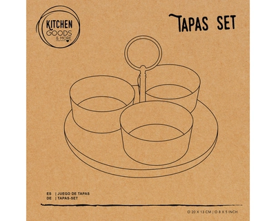 Tapas Set Stoneware Multi D.20cm - image 2