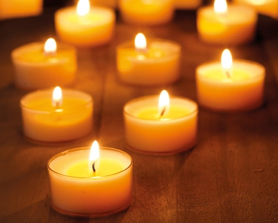 Tealight Wax Cream Dia3.80-H1.90cm 18pk - image 2