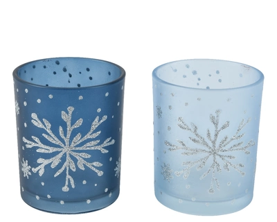 Tealightholder Glass Asst. dia7
