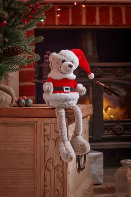Teddy Santa Dangly Legs - image 1