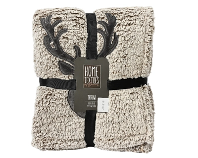 Throw Polyester grey L130-W1.7m