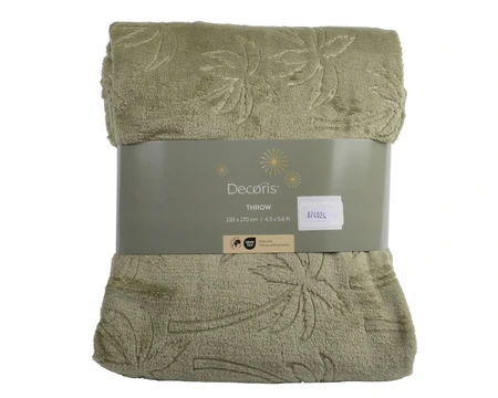 Throw Polyester Rectangle Forest Green L.1Cm X W.130Cm X H.170Cm